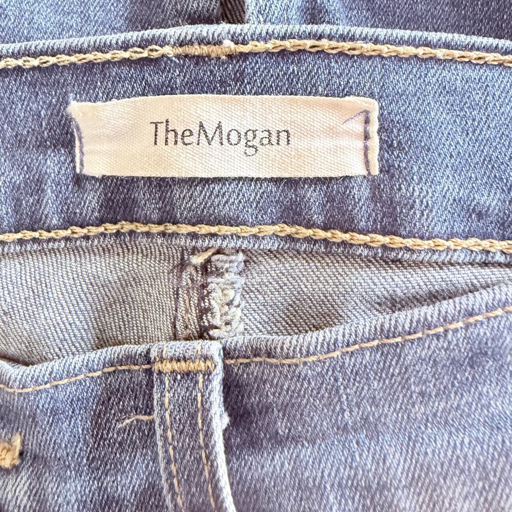TheMogan Denim Pencil Skirt Juniors 9 Stretch Indigo Made in USA Midi 28.5 - Picture 3 of 10
